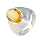 Teresa Luxurious Yellow Solitaire Ring